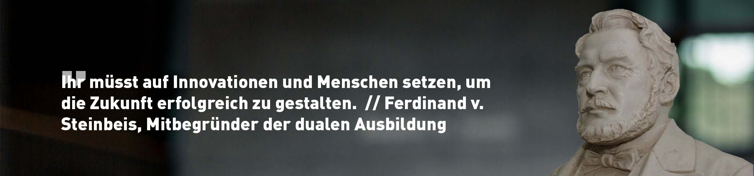 Ferdinand von Steinbeis, duale Ausbildung